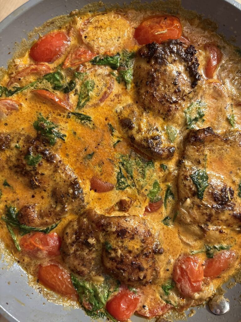 One-Pan Creamy Tuscan Chicken